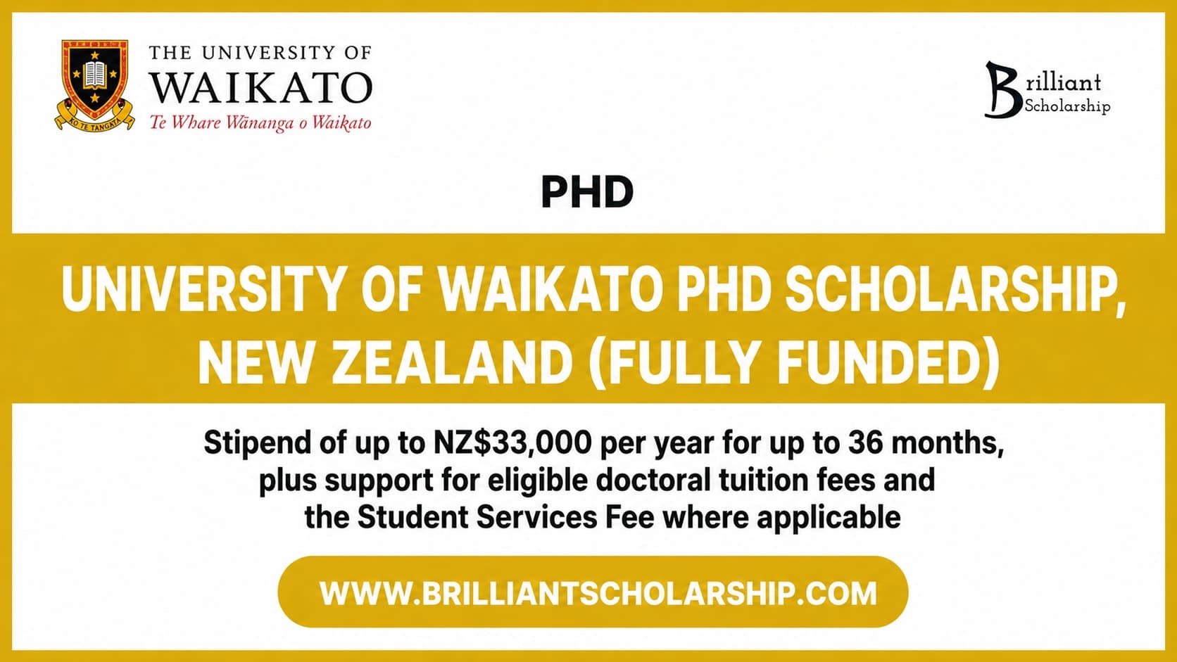 University of Waikato PhD Scholarship, New Zealand (Fully Funded)