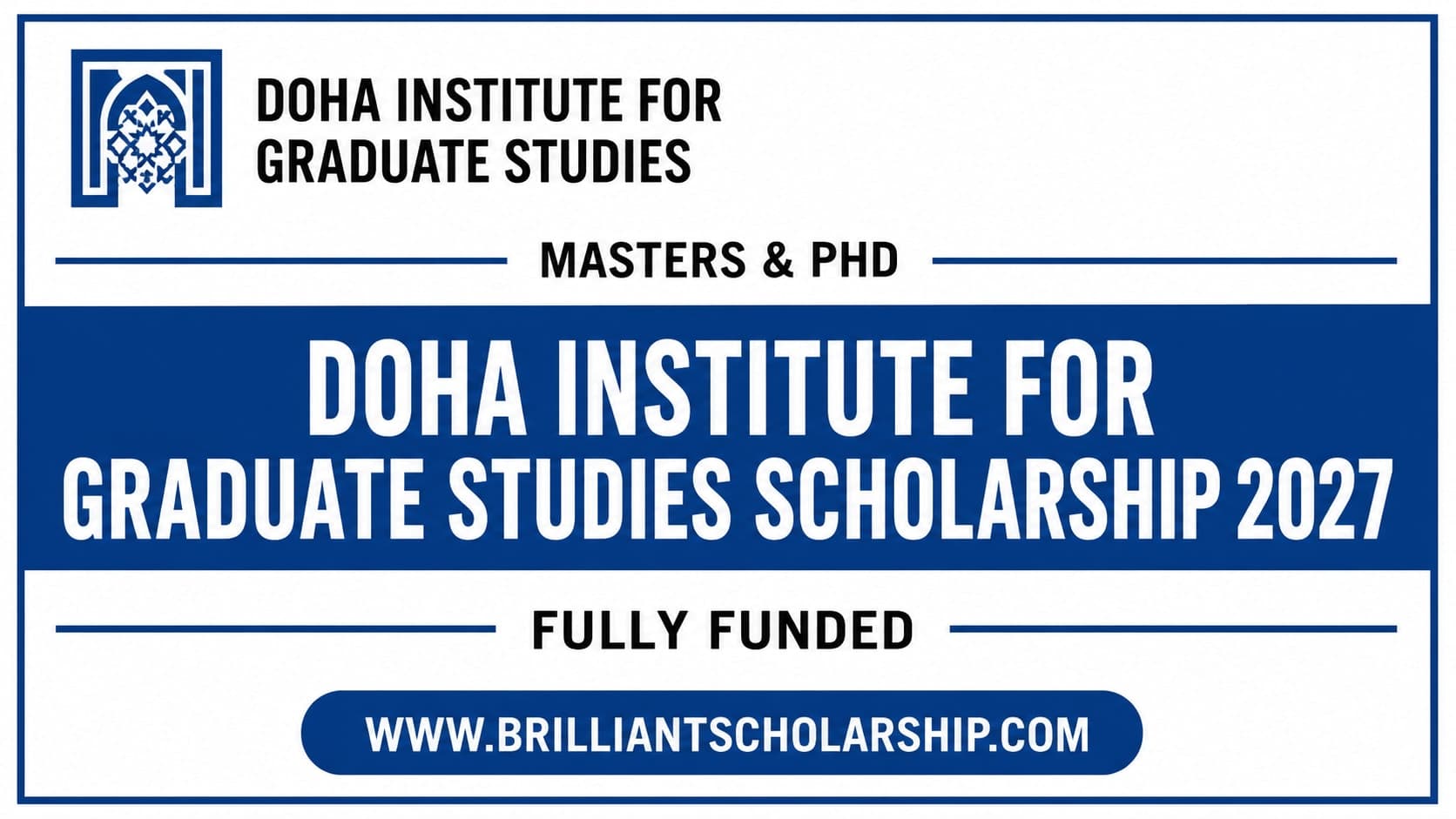 Doha Institute for Graduate Studies Scholarship 2027