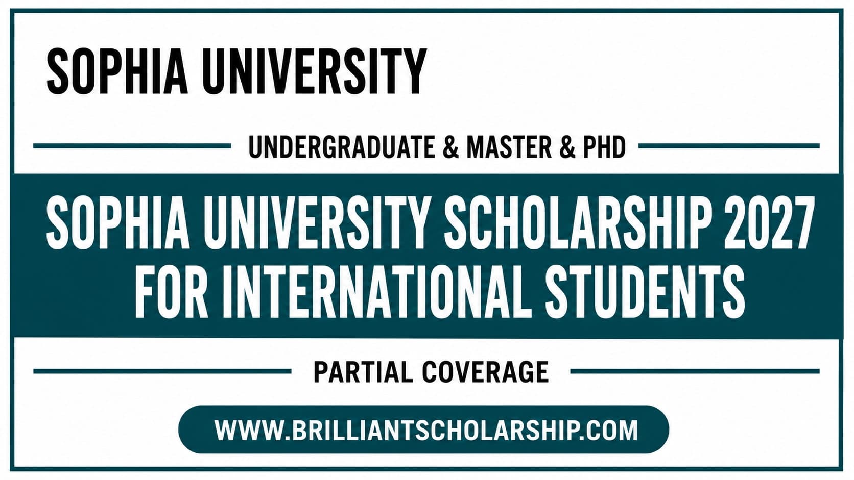 Sophia University Scholarship 2027 for International Students