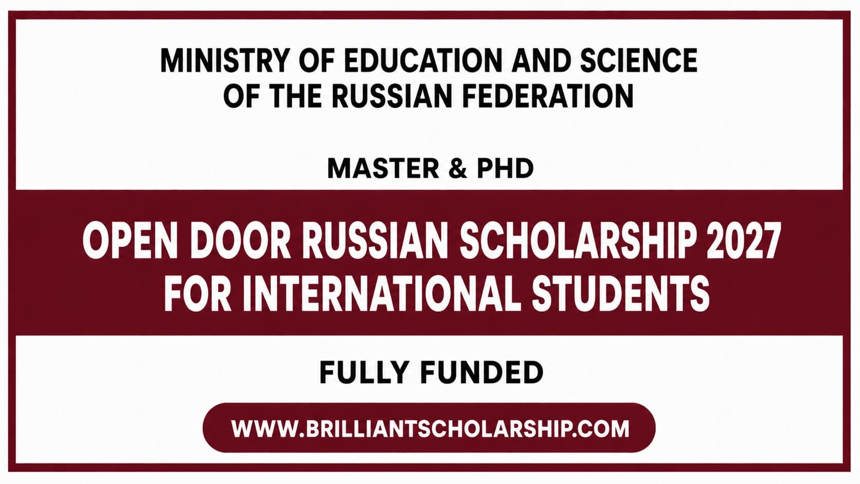 Open Door Russian Scholarship 2027 for International Students